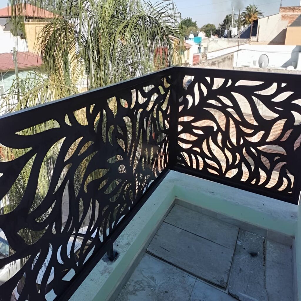 نرده بالکن رنگ کوره ای رشت