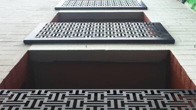 نرده بالکن فلزی رشت با طراحی ساده