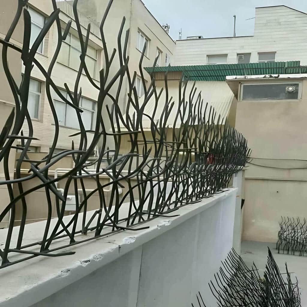 حفاظ شاخ گوزنی طرح اف رشت نمای ساختمان