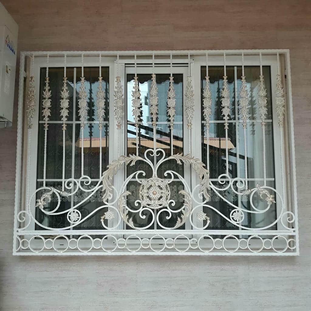 حفاظ پنجره ثابت رشت نمای ساختمان مدرن