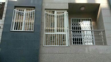 حفاظ پنجره ثابت رشت نمای فلزی مقاوم
