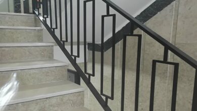 نرده فلزی بالکن رشت نمای فلزی مدرن