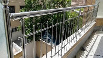 نرده تراس رشت با طراحی فلزی مدرن