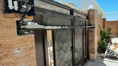جک پرقدرت درب پارکینگ رشت نمای فرفورژه کلاسیک