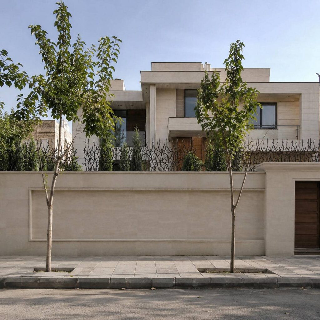 نرده حفاظ دیوار فلزی رشت