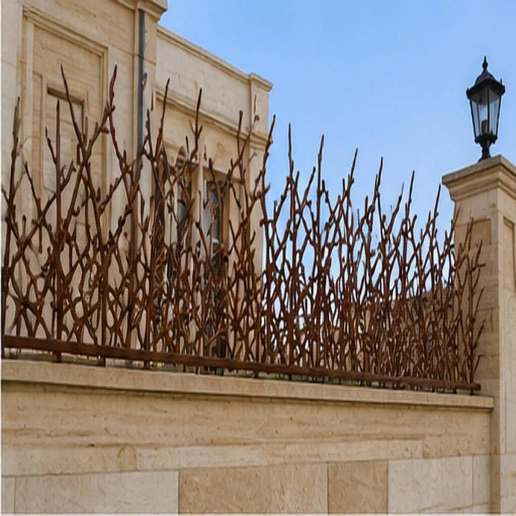 نرده حفاظ دیوار رشت با فرم مدرن