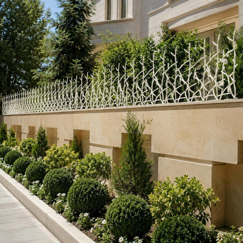 حفاظ شاخ گوزنی طرح f رشت نمای دیوار