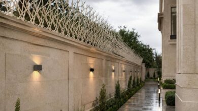حفاظ روی دیوار رشت مدل شاخ گوزنی فلزی