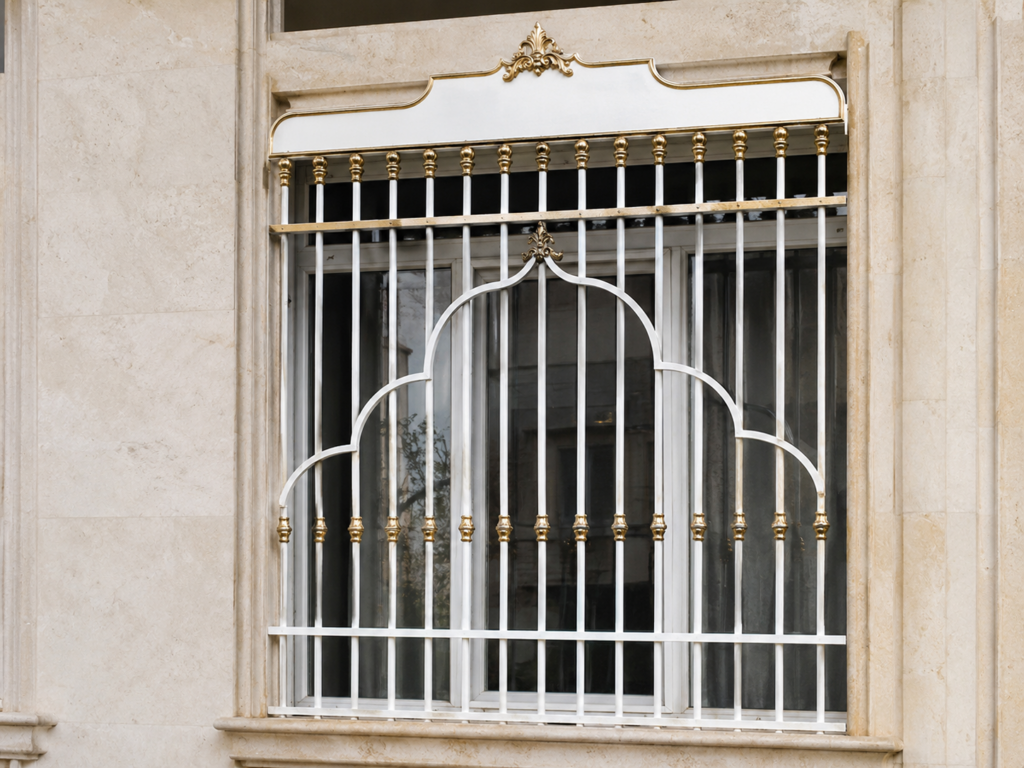 حفاظ پنجره آهنی رشت با پوشش رنگ